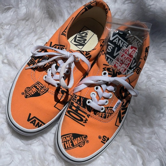 Unisex 🛹Vans Era Logo Mix Tangerine - Orange Low-top Sneakers, M/6.5,W/8 - Picture 13 of 14